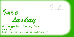 imre laskay business card